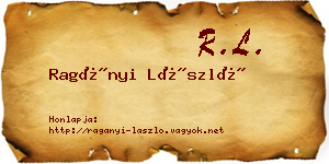 Ragányi László névjegykártya